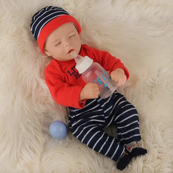 Hoomai Copilul Băiat Renăscut Baby 45CM Corp Silicon Bebe Renăscut Păpuși Pentru Copii Cadou de Ziua Jucărie