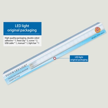 LAIDEYI 2018 30CM Rigide, Benzi LED Bar de Lumină 21 De Led-uri senzor Touch Dimmer LED Dulap de Bucătărie de Lumină LED-uri DC 5V Greu Benzi cu LED-uri