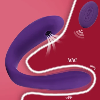 De La Distanță Fără Fir În Formă De U, Supt Vibrator Cu 10 Viteze Vibratoare Clitoris Stimulator Fraier Vibratoare Jucarii Sexuale Pentru Femei Masturbare