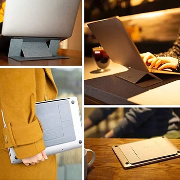Reglabil Suport pentru Laptop Laptop Pad Adeziv Invizibil Standuri Pliante Suport Portabil Suport Comprimat pentru iPad Air, MacBook-Uri