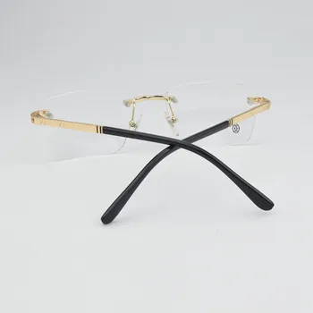 2021 nou Brand fără ramă de ochelari de vedere femei Ochelari Pătrați Cadru bărbați miopie calculator rame de ochelari Vintage Handmade designer tocilar