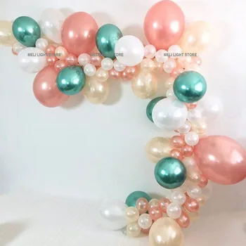 Balon Ghirlanda DIY Kit Crom Aur Confetti Roz de Latex, Baloane Ziua cabină de Duș de Mireasă Copil de Dus Petrecere de Nunta Decor Furnizor