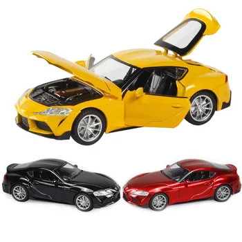 1:32 Toyota GR Supra Masina Sport Aliaj Model de Masina Colecție de Mașini de Jucărie Cadou de Ziua Băiat Diecasts & Jucărie de Sunet Transport Gratuit