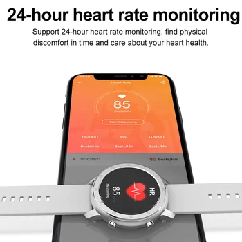 ECG Ceas Inteligent Cerc Complet HD Femei Menstrual ma Uit la Monitor de Ritm Cardiac tensiunea Arterială IP68 rezistent la apa Smartwatch Bărbați