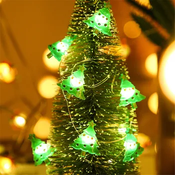 Moș Crăciun Fulg de nea Wapiti Pom de Crăciun Lumini LED String Alimentat de la Baterie de Iluminat Pentru Nunta Casă de Vacanță Decor Petrecere