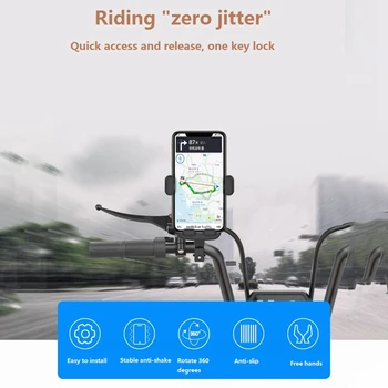 SUMI-ROBINET de Biciclete Suport de Telefon Motocicleta Ghidon Anti Shake Clip Silicon Greutate de Blocare Biciclete Suport Mobil suport de Sprijin