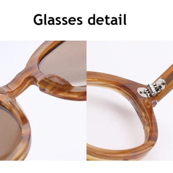 Polarizat ochelari de Soare Barbati Femei Johnny Depp Ochelari Brand de Lux de Design Acetat Stil Vintage driver Ochelari de vedere de Calitate Superioară 0805