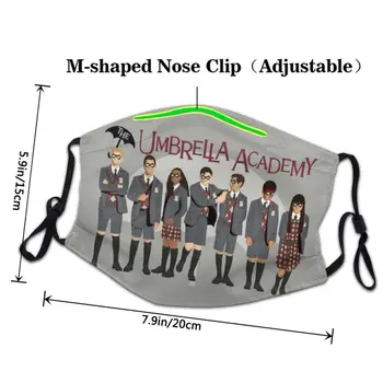 Umbrela Academiei Grup Non-Unică folosință pentru Adulți Gura Masca de Fata Anti-Ceață Capac Protecție Praf Respirat Gura-mufla