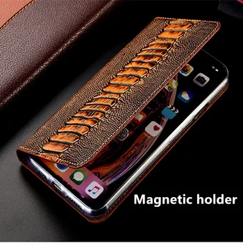 Full-cereale din piele magnetice telefon pungă de caz pentru Huawei Honor 10 Lite/Onoare 10i/Onoarea 10 case flip card holder suport coque