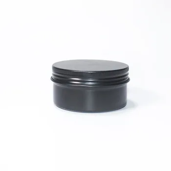 80ml de Tablă Neagră Borcane de Staniu Cutie Mică de Metal Rotund Cutii de Depozitare Lumânare Crema de Buze Cosmetice Container Ceai Cutii Mici de Depozitare Organizator