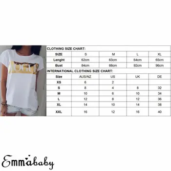 Femei Casual cu Maneci Scurte T-shirt de Top de Vară de Moda Scrisoare de imprimare T-shirt Doamnelor tricou Haine