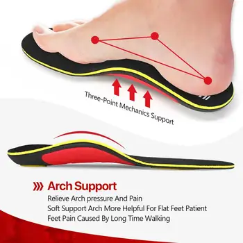 BangniPad Tălpi Suport Arc Branț Ortopedice EVA Branț Pentru a Calma Picioarele Plate Tălpi de Pantofi de Sport Pad Unisex Branț