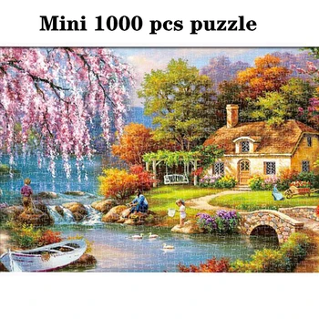Mini Puzzle 1000 Piese Asamblare Imagine Spațiu de Călătorie Puzzle-uri Para Adultos 1000 Piezas Peisaj Puzzle-uri pentru Adulți