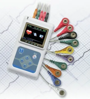 3 Canale ECG Holter 24 de Ore Recorder Analizor EKG Holter Monitor Sistem, Recorder ECG TLC 9803