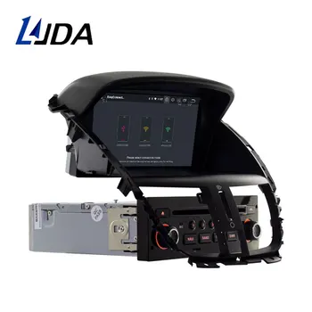 LJDA Android 10.0 Car DVD Player Pentru Peugeot 207 2007-2013 Navigatie GPS Stereo 1 Din Radio Auto 4G+64G WIFI Multimedia DSP