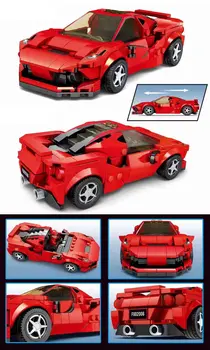 Creative MOC Masina de Serie pentru Roadster Masina Super-Sport Building Block Model de Jucărie Cărămizi Serie Masina Sport Set Cadouri