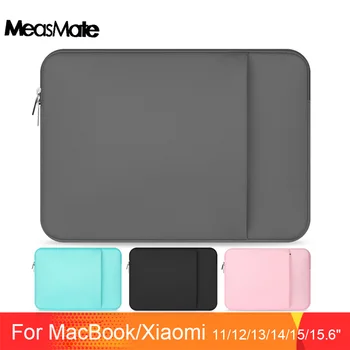 Moale Laptop Sac de Maneca Caz Pentru Macbook Air 11 12 13 14 15 15.6 Pro Retina 13.3 11.6 inch cu Fermoar Pungi Pentru Mac Book Pro 13 Caz