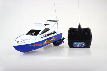 2.4 g 4 Ch Rc Barca 5km / H Material Plastic Electric Mini Control de la Distanță cu Barca de Viteza pentru Copii Cadou de Ziua Model C101a