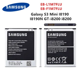 SAMSUNG Orginal EB-L1M7FLU EB-F1M7FLU 1500mAh baterie Pentru Samsung Galaxy S3 Mini GT-I8190 i8160 I8190N GT-i8200 S7562 G313 WO