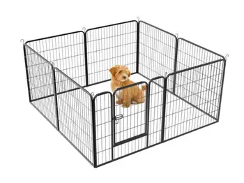 8pc Gard Pentru Câine Voliere Pentru animale de Companie Pisica Ușa Țarcului Cușcă Produs Poarta Consumabile Pliabil Reglabil pentru Copii bariera de Securitate HWC