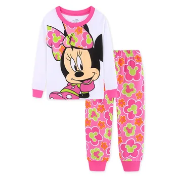 Primavara Toamna Copii Longsleeved Pantaloni Minnie Seturi De Pijamale Baieti Pijamale Copii Mickey Pijamale Copii Fete Printesa Pijama