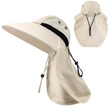 Vizor Pălării de Pescuit Soare Capac Protector UV de Protecție solară Sport în aer liber, Drumeții, Pescuit Pălării de Protecție Gât Protector Palarie de Soare