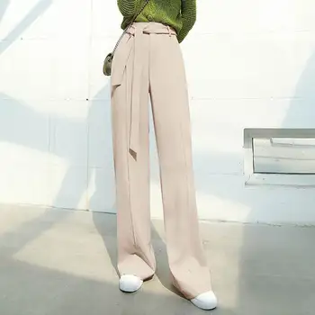 Biroul Doamnelor Pantaloni Largi Picior Femei'Trousers Plus Dimensiune VONDA 2021 Casual Fundul Fermoar Drept Streetwear Pantaloni Femei Pantalon