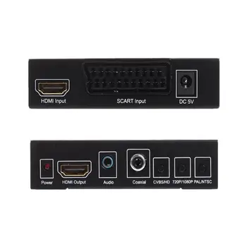 SCART HDMI to HDMI Converter Full HD 1080P Digitale de Înaltă Definiție Video Converter Adaptor pentru HDTV Audio Converter d25