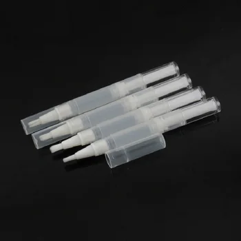3 ML din Plastic Twist Pen Container Cosmetice Pentru Luciu de Buze Anticearcan Gol Transparent de Unghii Îngrijire Ambalaj cu Perie Aplicator