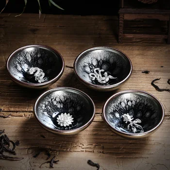 50/60/80/90ml Ceramica Cești de ceai Spart Gheața Glazura Cupa Chineză Kung Fu Set de Ceai de Portelan Tradiționale de Calificare Ceașcă de ceai Set de Ceai Castron