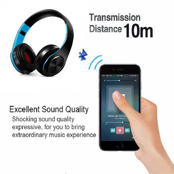 Noile Portabile, fără Fir, Căști Bluetooth Cască /Căști Pliabile Stereo Audio Mp3 Reglabil Căști cu Microfon pentru Muzică