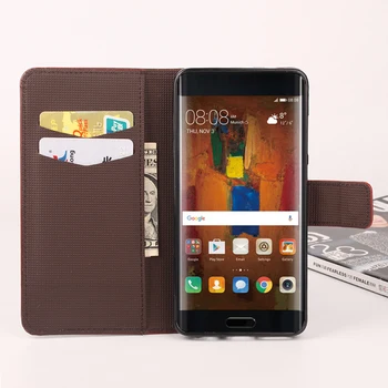 Flip din Piele de Caz pentru Huawei Mate 9 Wallet Credit Card Slot dulie Capacul din Spate pentru Huawei Mate 9 Anti-toamna Coque TPU+PU caz