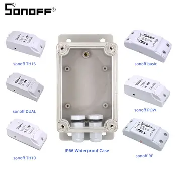 SONOFF de Bază RF TH16 TH10 POW Dual WiFi Comutator Ip66 rezistent la apa Caz Acoperire Cutie de Joncțiune Rezistent la Apa pentru Smart Home Automation