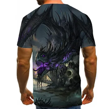 Bărbați Grafic Tricou 3D de Imprimare T Tricoul Noutate Dragon Top Casual Tee NE Dimensiune Îmbrăcăminte Unisex