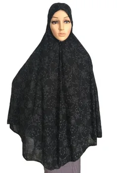 2020 Ramadan Khimar Musulmane Hijab Rugăciune Îmbrăcăminte Esarfa Femei Hijab Abaya jilbab-ul Deasupra capului Șal Lung de Cristal de Cânepă Haine Islamice