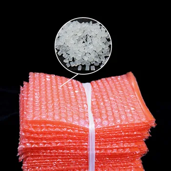Culoarea roșie Dublă Film Bubble Sac de Plastic PE două straturi Pachet Plicuri husă Anti-static, rezistent la Șocuri Căptușit Pungi cu Bule Sac