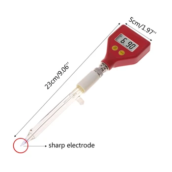 OOTDTY PH-98108 ascuțite electrod de sticlă pentru Lapte pentru Brânză PH-Metru analizor de test tester pentru instrumente de laborator de detectare a PH-ului