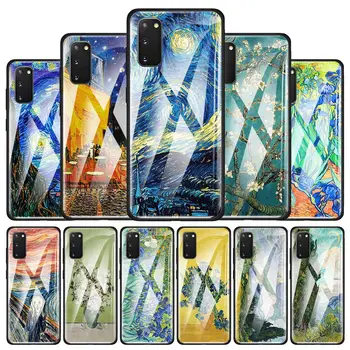 Sticla Caz de Telefon Pentru Samsung Galaxy S20 FE S21 Ultra 5G S10e S10 S9 S8 Plus Coque Funda Capa Van Gogh Starry Sky