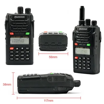 2 seturi WOUXUN KG-UVD1P Dual Band Două Fel de Radio cu 1700mAh baterie FM Transceiver-UVD1P de Emisie-Receptie UHF VHF Radio
