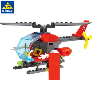 89Pcs Oraș Luptă Elicopter de Salvare Pompier Model Blocuri Seturi DIY Creator Cărămizi Jucarii Educative pentru Copii