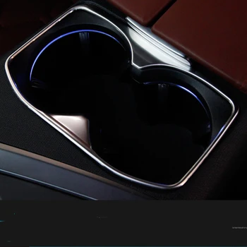 1BUC Chrome Suport pahare Tapiterie Rama de Acoperire Pentru Peugeot 3008 GT 5008 2017 - Consola centrala Turnare Autocolant Masina Decoratiuni Interioare