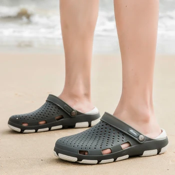 Nouă Bărbați Confortabil Piscină Sandale De Vară În Aer Liber, Plajă Alunecare Pe Pantofi Pentru Bărbați Grădină Saboti Casual Duș Cu Apă Papuci Flip Flop 2020