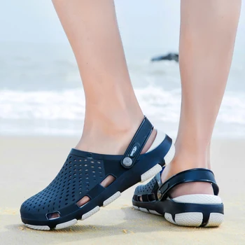 Nouă Bărbați Confortabil Piscină Sandale De Vară În Aer Liber, Plajă Alunecare Pe Pantofi Pentru Bărbați Grădină Saboti Casual Duș Cu Apă Papuci Flip Flop 2020