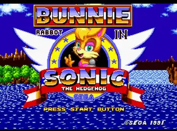 Bunnie Rabbot În Sonic Ariciul 16 Biți MD Carte de Joc Pentru Sega Mega Drive Pentru Genesis