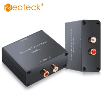 Neoteck Audio Analogic Extender Hi-Fi Audio Balun Stereo RCA la RCA Stereo Audio Extender Peste CAT6 Cablu Pentru Difuzor DVD Amp