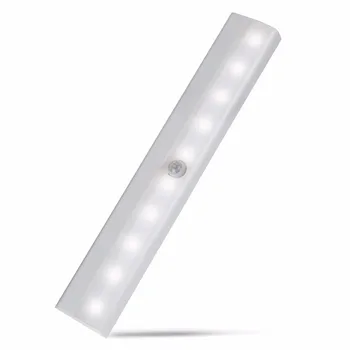 4*AAA PIR Senzor de Mișcare CONDUS Lumina de Noapte Inducție Veioza 10 LED-uri de Economisire a Energiei în Dulapul din Hol Culoar Toaletă Urgență Lămpi
