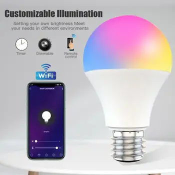 Viața inteligentă Bec Estompat E27/B22 RGB LED Smart Bec 9W Bluetooth Lampă de Magie RGBW RGBWW Inteligent Lampa de Muzică Vocală de Control