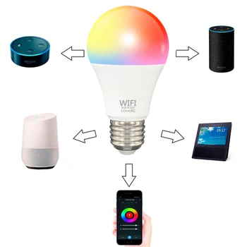 Viața inteligentă Bec Estompat E27/B22 RGB LED Smart Bec 9W Bluetooth Lampă de Magie RGBW RGBWW Inteligent Lampa de Muzică Vocală de Control