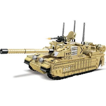 Militar Seria de al doilea Război Mondial marea Britanie Challenger ⅱ Tanc Principal de Luptă DIY model de Blocuri Caramizi Jucarii si Cadouri