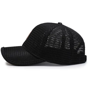 1bucată Full mesh Șapcă de Baseball pentru Bărbați Reglabil Capac liber Casual pălării Solid de Culoare Moda Snapback Vara Toamna pălărie